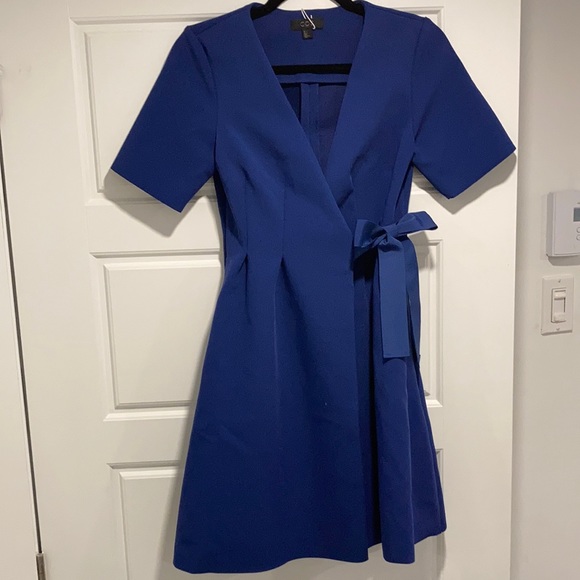 cos royal blue dress Royal Blue 3/4 Sleeve Pocket Twirl Dress